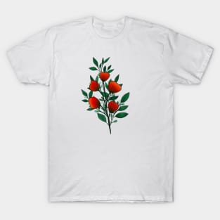 Pretty red flower T-Shirt